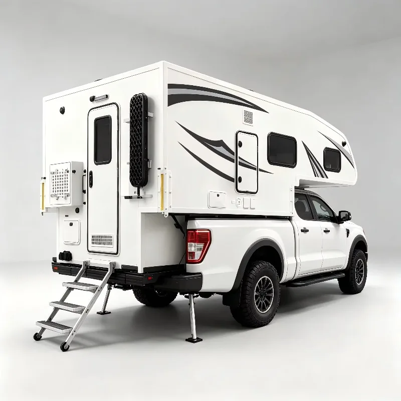 Pickup truck roof hard shell camping tent, off-road waterproof truck bed camping tent