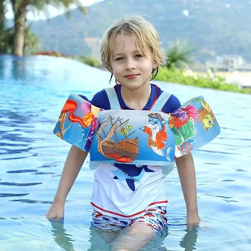 NEW Baby Float Arm Sleeve Swimsuit Foam Safety Adjustable Life Jacket Swimming Training Floating Pool Float Swimming Ring