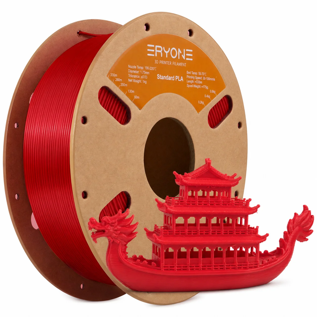 ERYONE 1KG PLA Padrão Brasil Promoção Filamento para Impressão 3D Nova Chegada 1.75mm Vários Tipos Disponíveis 1kg/carretel