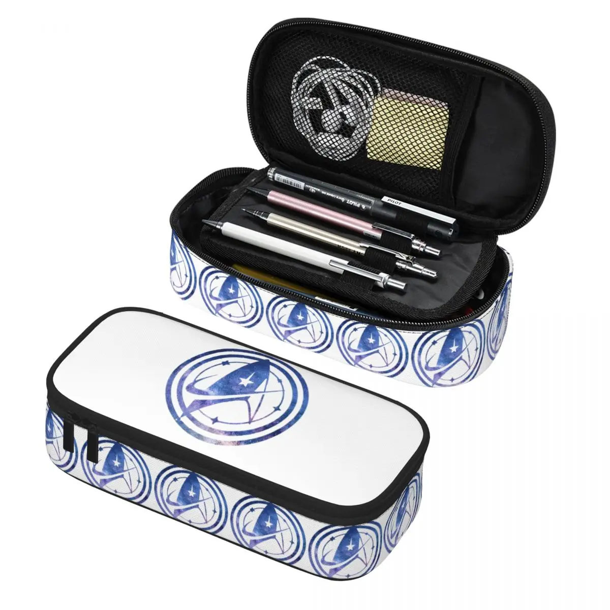 Star Treks Science Fiction TV Series Pencil Cases Pencil Pouch Storage Stationery Supplies Big Capacity Pen Box Pencil Bag