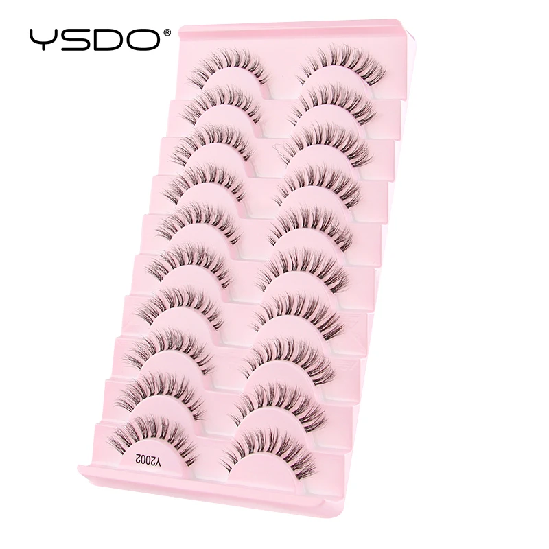 Lashes 3/7/10 3D Faux Mink Lashes Natural Soft False Eyelashes Dramatic Fluffy Soft Volume Lashes Eyelash Extension Makeup Tool