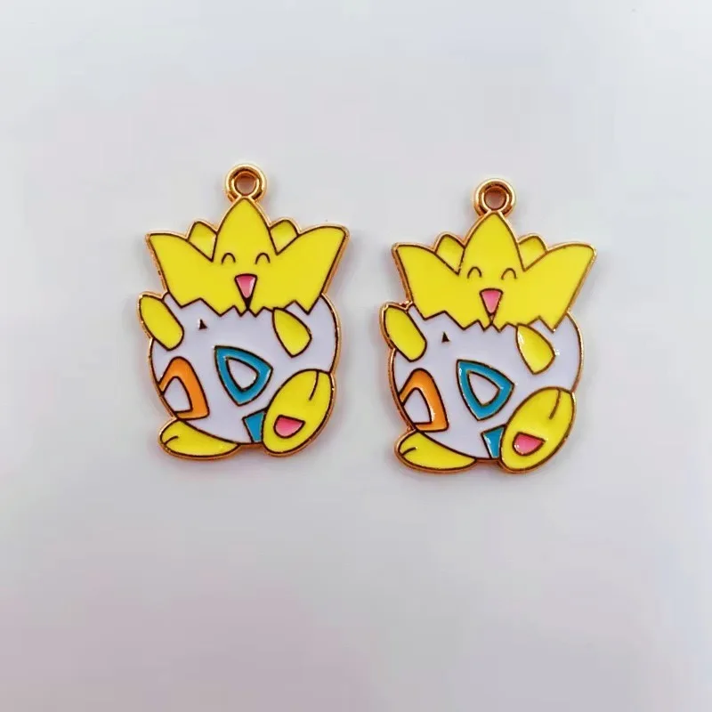 10pcs Cartoon Baby DIY Alloy Drip Oil Earrings Pendant Keychain Pendant Accessories image 3