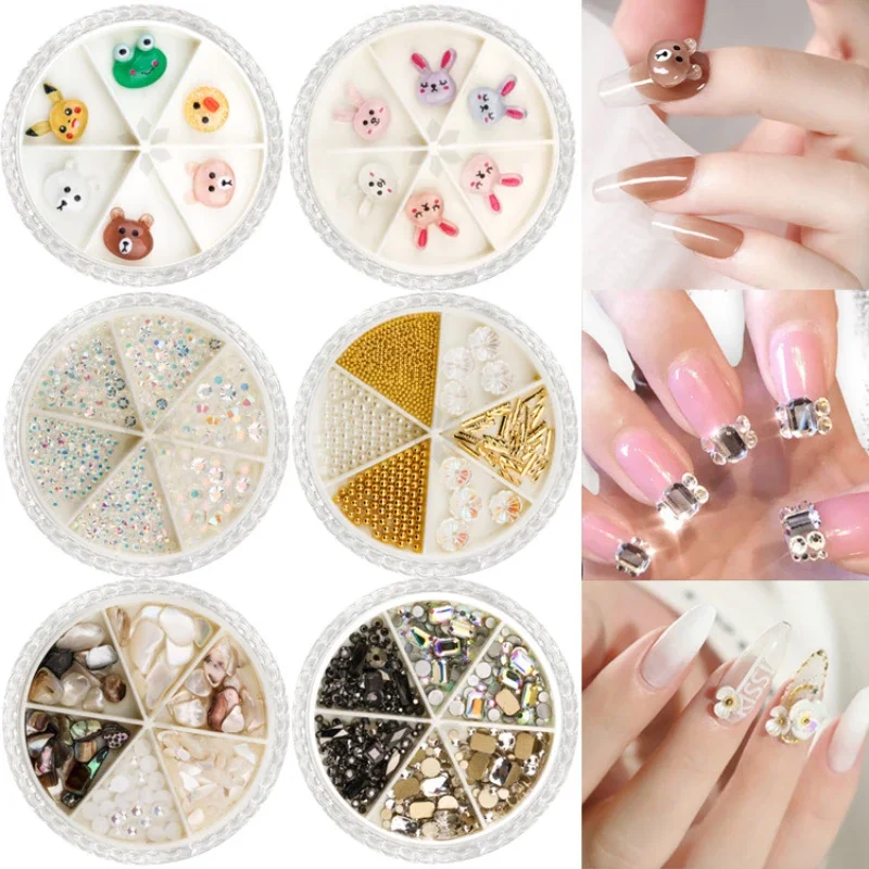 1 상자 3D 다채로운 나비 오로라 반짝이 손톱 쥬얼리 수지 매니큐어 데칼 네일 아트 DIY 장식 액세서리