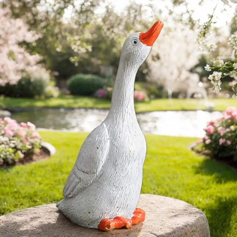 Duck Yard Decorations Indoor Duck Statue Duck Statues For Garden Duck Statue Garden Ornaments Indoor Resin Duck Statue Multiple