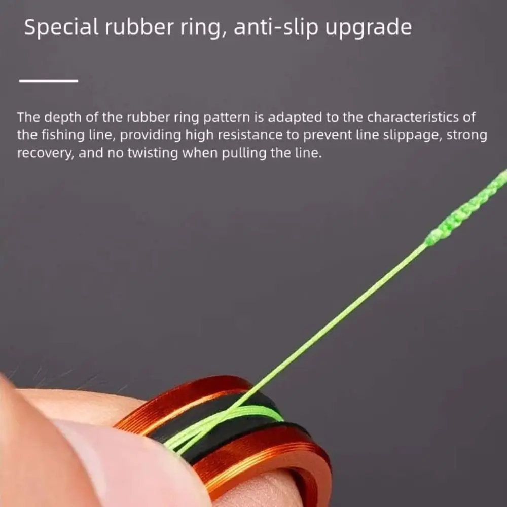 سبائك الألومنيوم كابل حلقة حماية الأيدي خط سريع قطع خط سحب حلقة حلقة مطاطية المضادة للانزلاق خط الصيد مجتذب #4