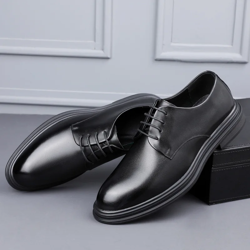 Mens Dress Shoes Men's Formal Original Leather Italian Skin Shoes for Men Elegant Casual Business Luxury Social Male Shoe