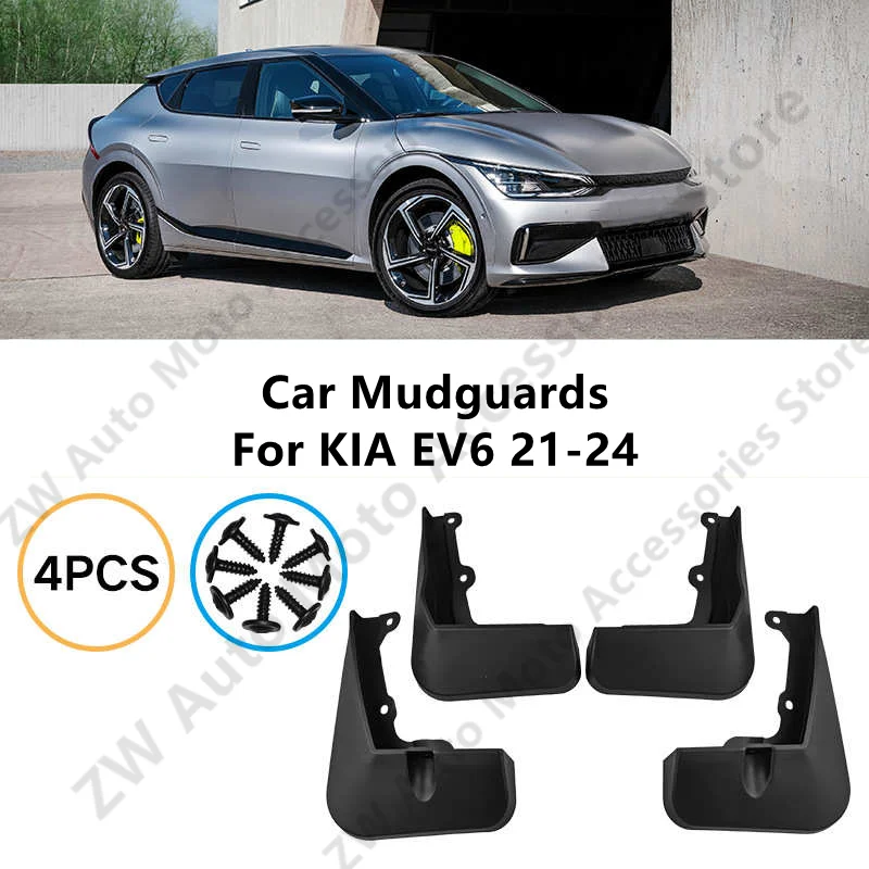 

Автомобильные брызговики для KIA EV6 21-24, брызговики на крыльях, внешние детали, автоаксессуары, ремонт