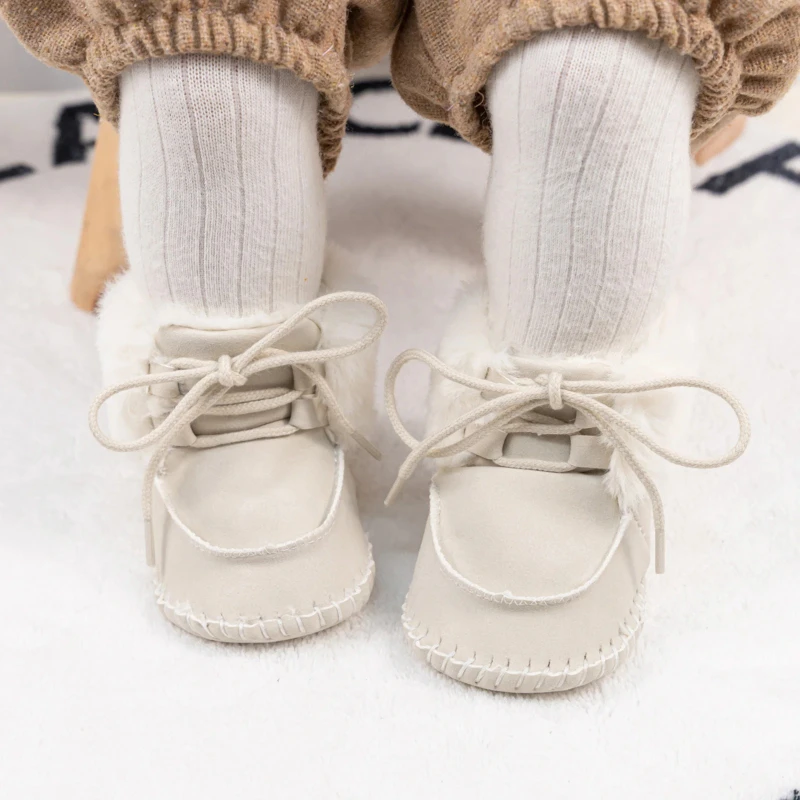 

2025 New Fashion Baby Winter Shoes Soft Sole First Walking Shoes Boots Toddler Shoes For Girls Boys Non-Slip Kids Shoes