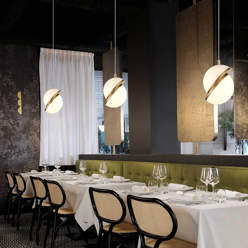 Home Dekoration Messing Glas Pendelleuchte Kronleuchter