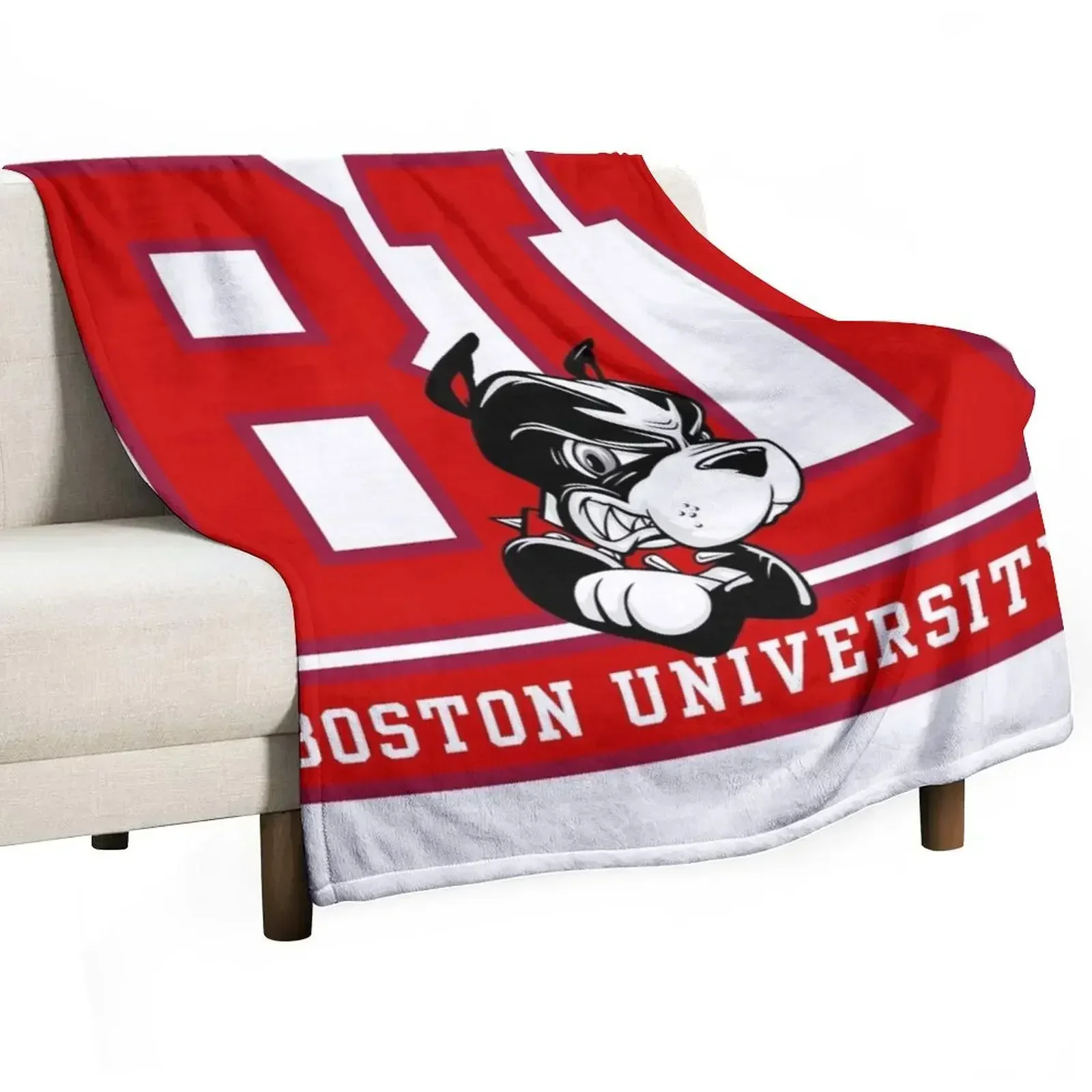 Boston Terriers Logo Throw Blanket Designers Cute Plaid Decorative Beds Sofa Quilt anime Flannel Fabric Blankets