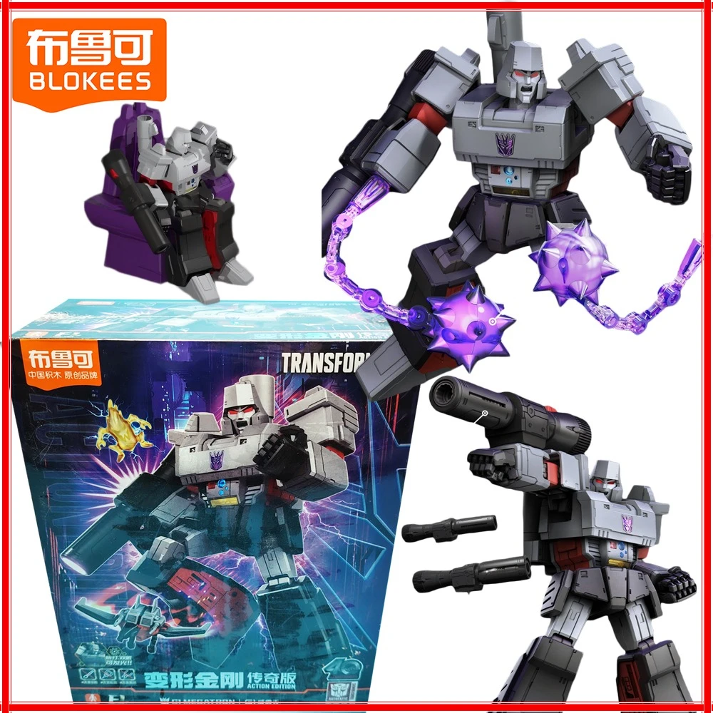 

BLOKEES Genuine Transformers Action Figures G1 Megatron Classic Anime Character Image Model Toys Desktop Ornament Surprise Gifts