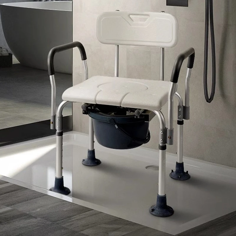 Toilet Step Stool Height Adjustment Bathroom Black Bath Goods Small Chair Chaise Douche Stackable Constipation High Rest