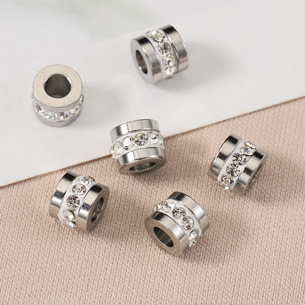 

10-20 шт., бусины из нержавеющей стали