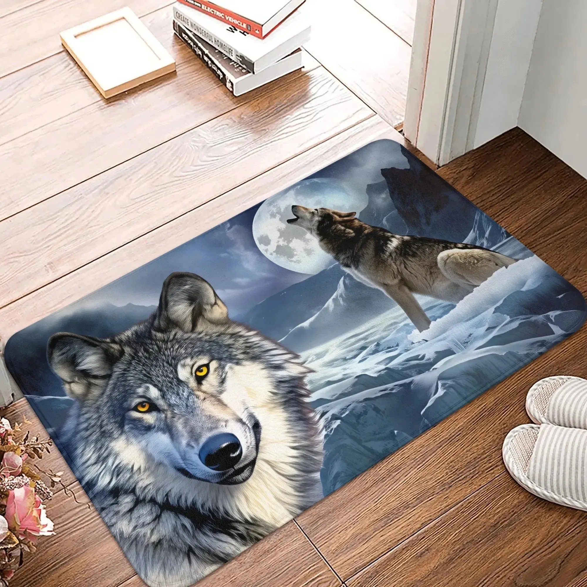 VIKAMA Non-slip 3D Spider Doormat Soft for Living Room Bedroom Entry Home Decor