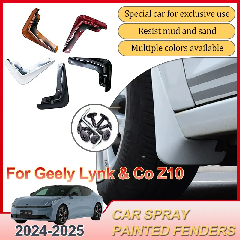 

For Geely Lynk & Co Z10 2024 2025 Car Front Rear Fender Mud Flaps Splash Guard Mudguards Baking Paint Mudflap Auto Accessories