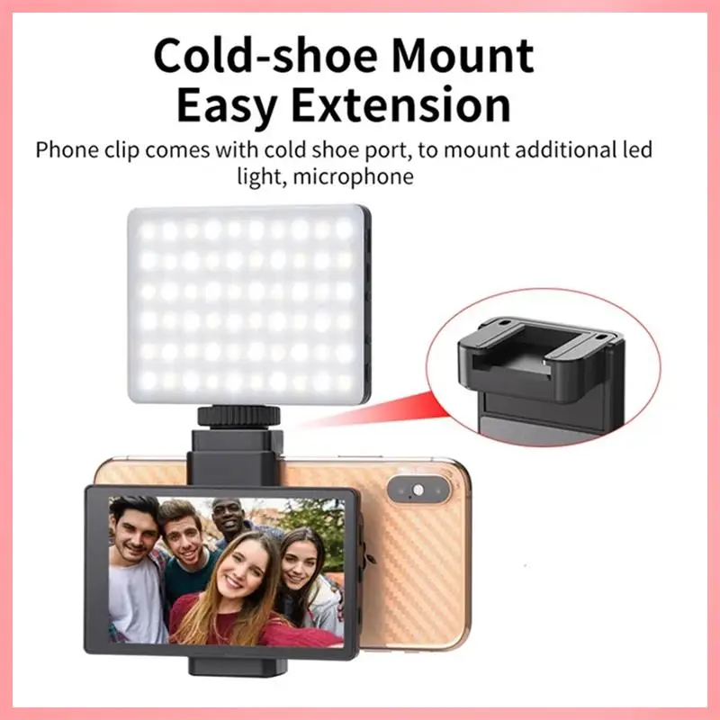 

Y23A-PH01 Phone Rear Camera Selfie Monitor+Phone Clip For Iphone Smart Phone Vlog Live Streaming Selfie Display Viewfinder