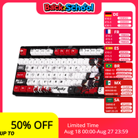 Akko 3087 V1 The King’s Avatar Wired Mechanical Keyboard 87 Keys Compact TKL Layout PBT Cherry Profile Keycaps for Gaming Office