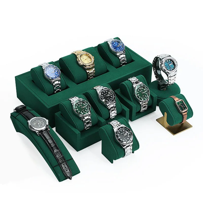 

Counter Watch Display Stand Luxury Wrist Watches Base Shooting Watches Organizer Holder Live Streaming Displays Watch Props