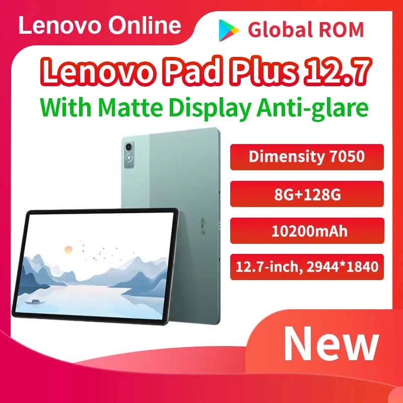 Global Rom Lenovo Xiaoxin Pad Plus 12.7-inch TB372FC with Matte Display Natural Light Anti-glare Paper 60hz Comfortable Visual