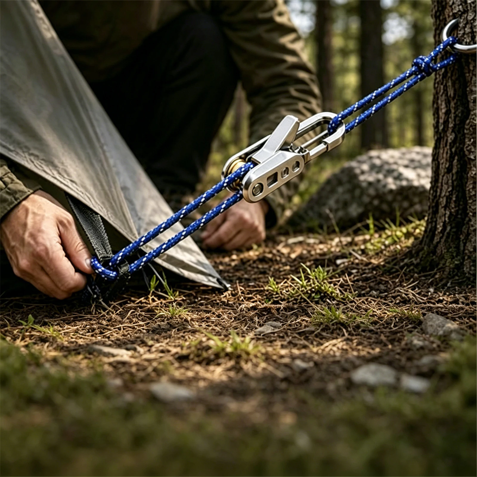 6個入りパラコードテンショナー、2本の反射ナイロンコードガイ - Outdoor Camping Guy のレビューと価格