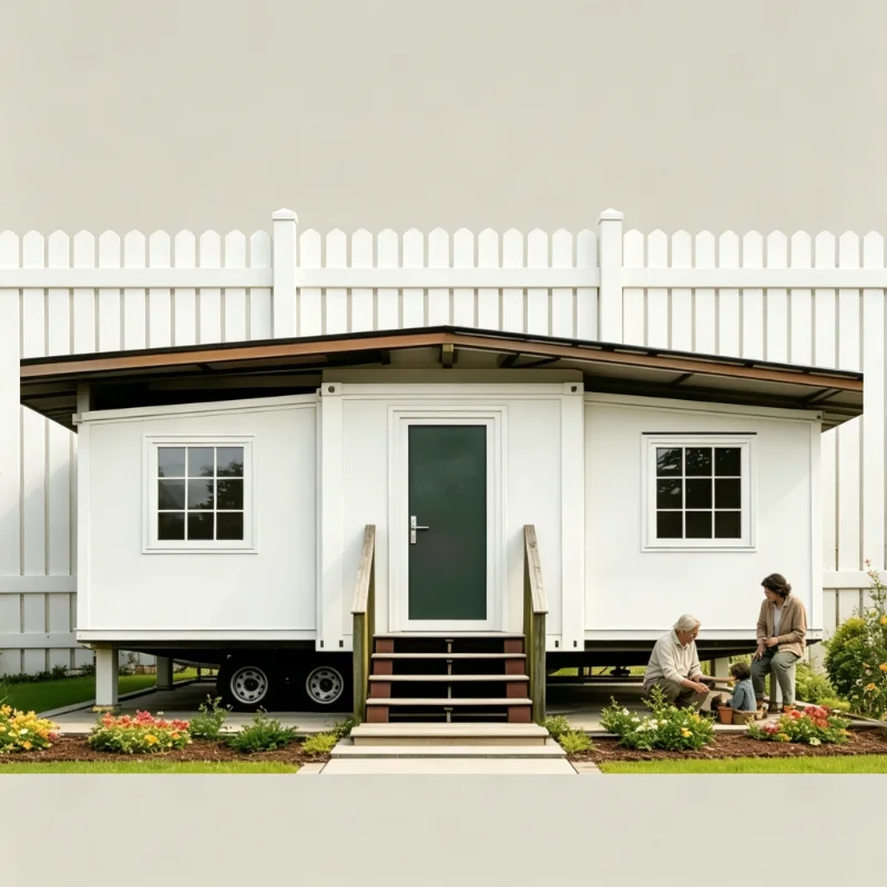 Container Houses Spacious Luxury House with Private Veranda Custom Layout Container House Backyard House Vacation Cabin