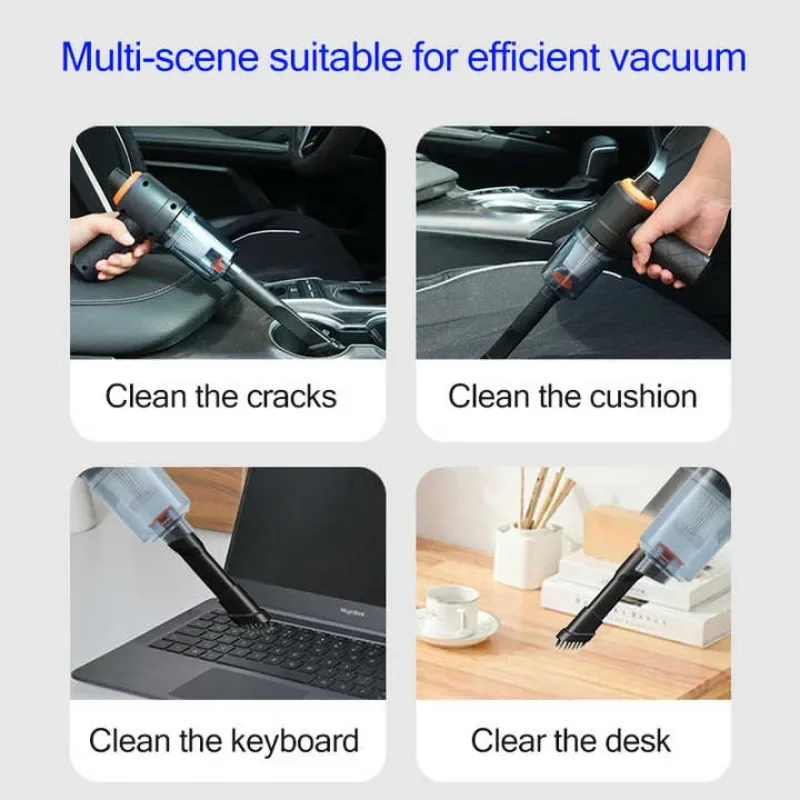 Car Vacuum Cleaner Car Cordless Mini Vacuum Cleaner Powerful Blowers Suction-Blowing Dual-use Pet Vacuum Cleaner Cleaning Tools