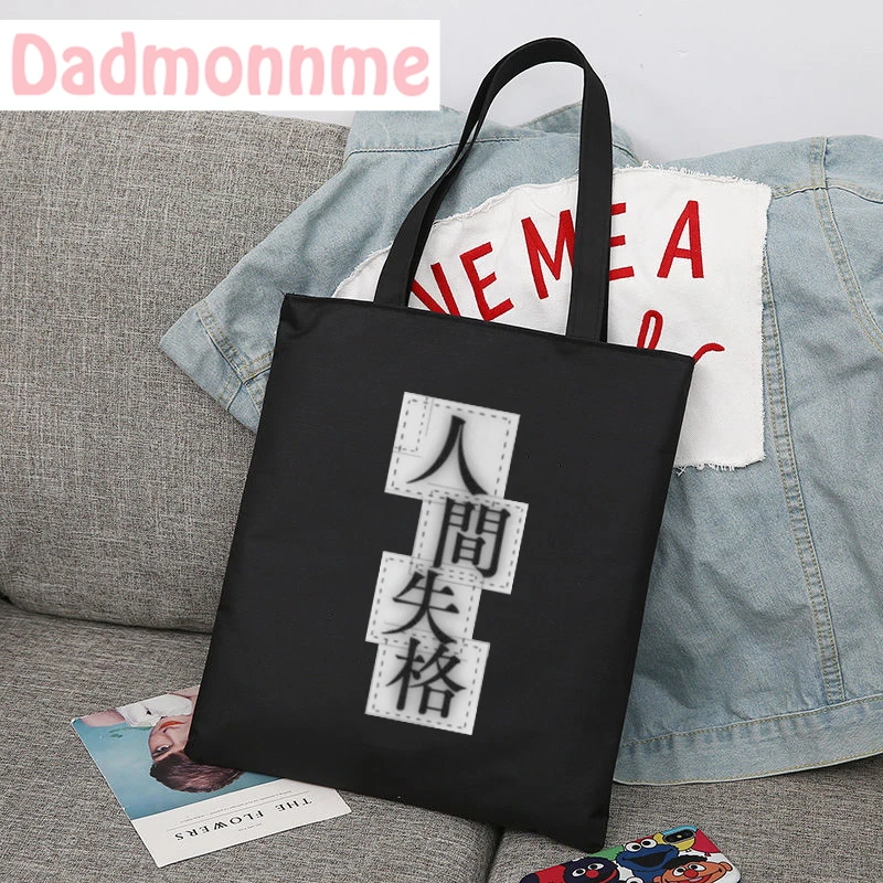 Cartoon Osamu Dazai Anime Fashion Shoulder Bags Large Capacity Wild Messenger Bag Summer New Cute Canvas Handbag Tote Bag