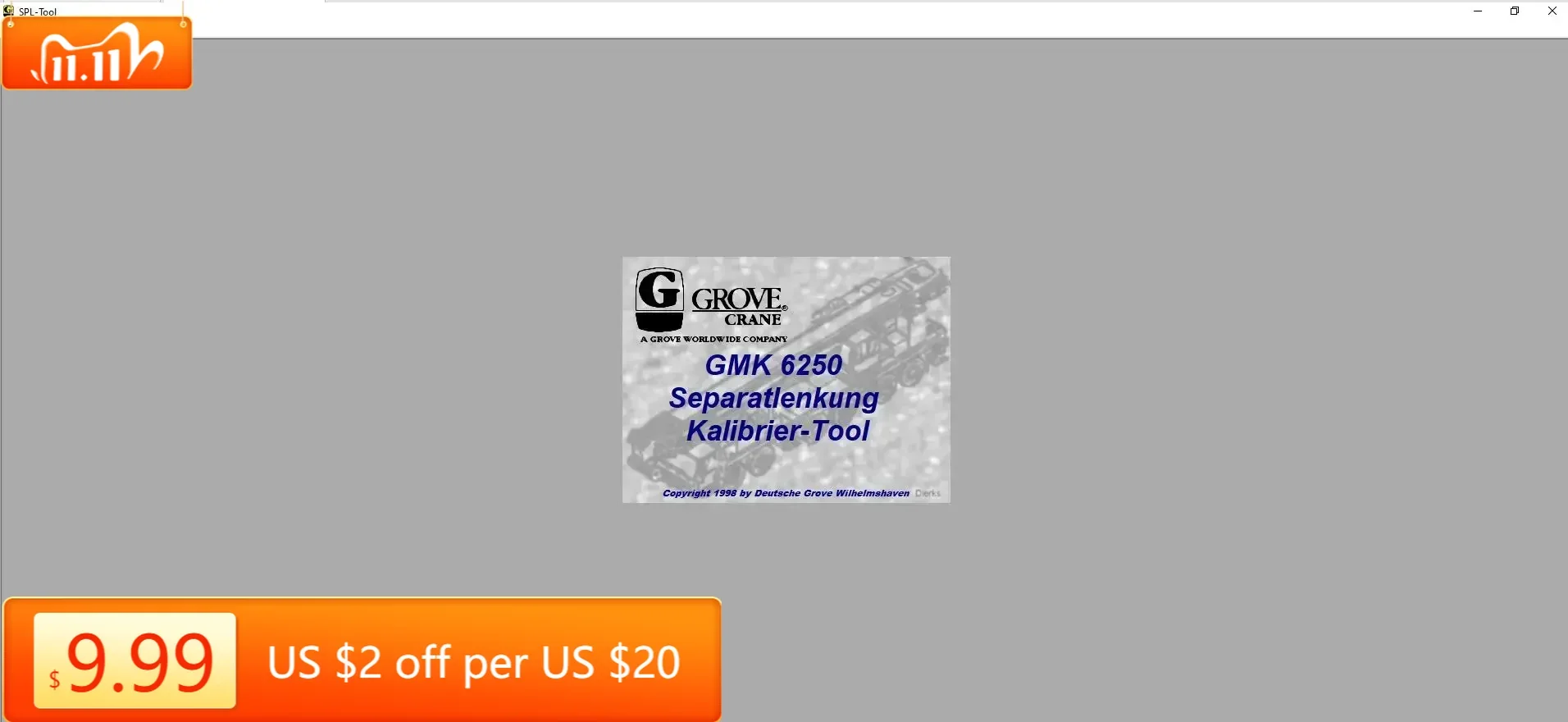 

TruckEPC Grove Crane GMK 6250, инструмент Separatlenkung Kalibrier