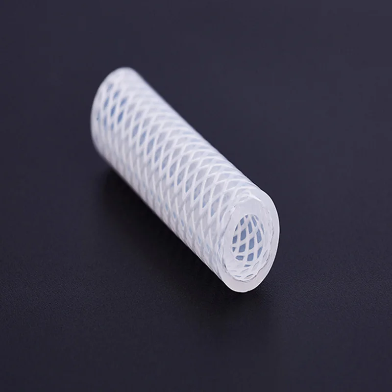 1 Meter High Pressure Braided Silicone Tube 4-19mm Food Grade Steam Distillation Rubber Hose Heat Resistant Flexible Rubber Tube