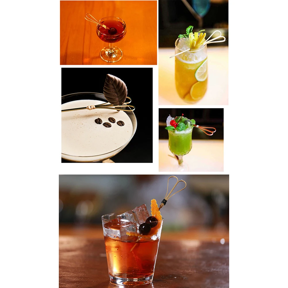 

Accessories Scissors Cocktail Sign Party Picks for Appetizers Mix Red Wooden Coctail Drinks
