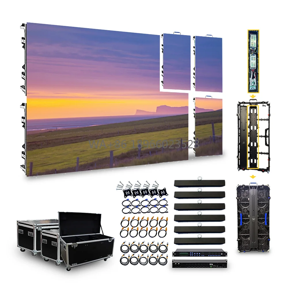 

Светодиодный видеостенный экран высокого разрешения P4.81 для концертной сцены, свадебной вечеринки и торгового центра, IP65, уличная анимация