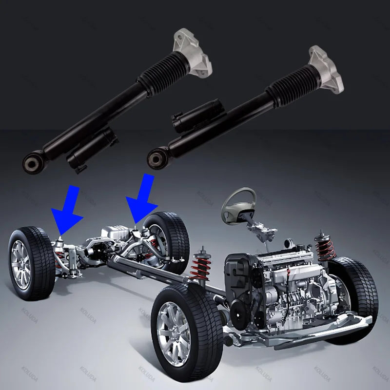 Pair Rear Left and Right Shock Absorber With ADS A1673202301 A1673202201 For Mercedes GLE Class W167 2019~2023