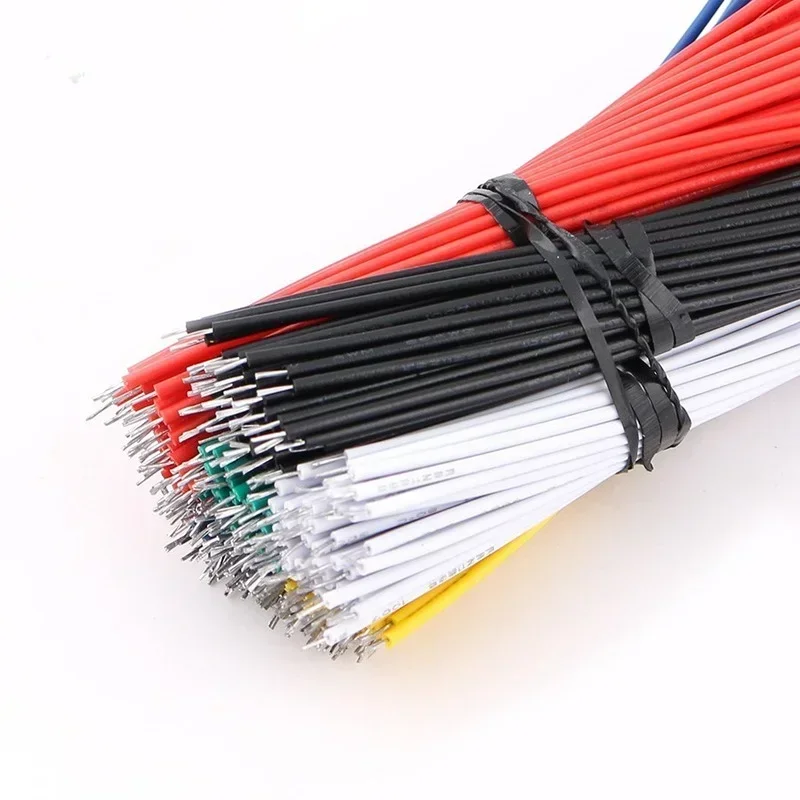 50pcs Tin-Plated Breadboard,26AWG 7.8cm Fly Jumper Cable,PCB Solder Cable,1007-26AWG Tin Conductor Wires