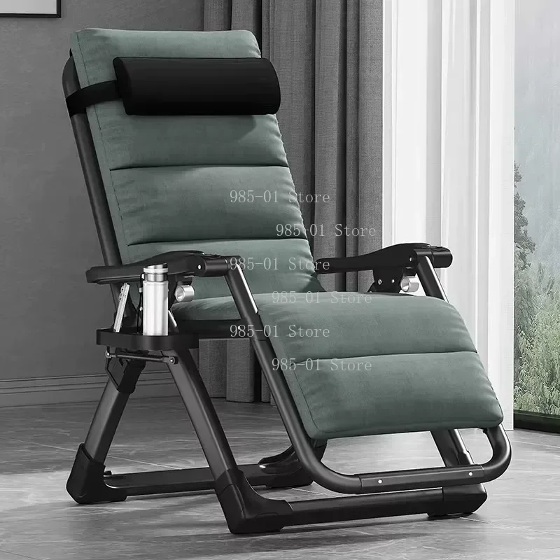 Multi-function Folding Balcony Recliner, Thickened Backrest Individual Nap Armchair for Elderly