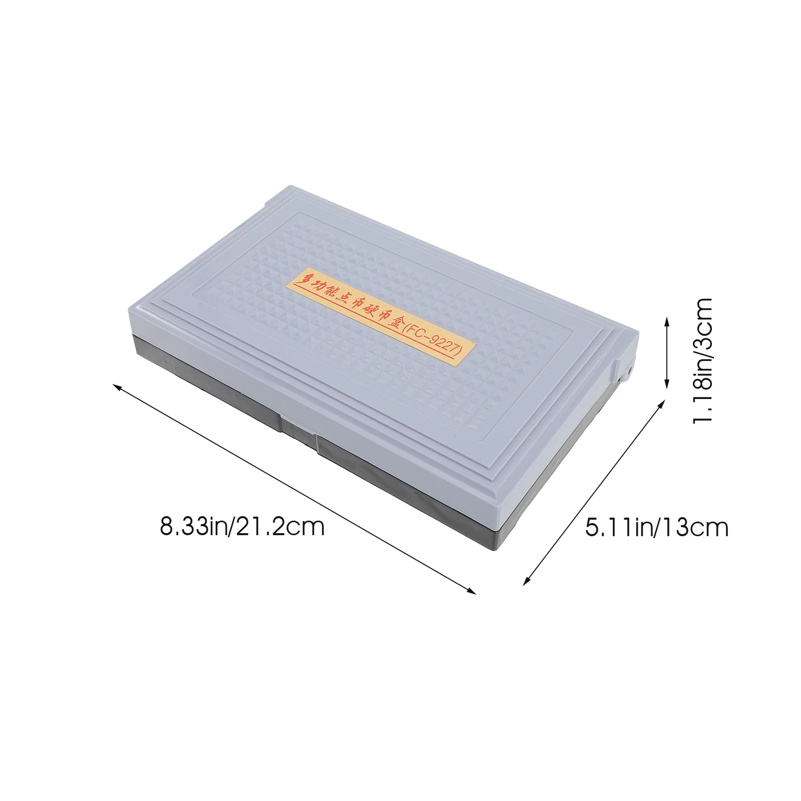 Sturdy Reusable Coin Container with Grids Wear-Resistant Multi-Compartment Case for Home Office Bank Cashier Essential Supply