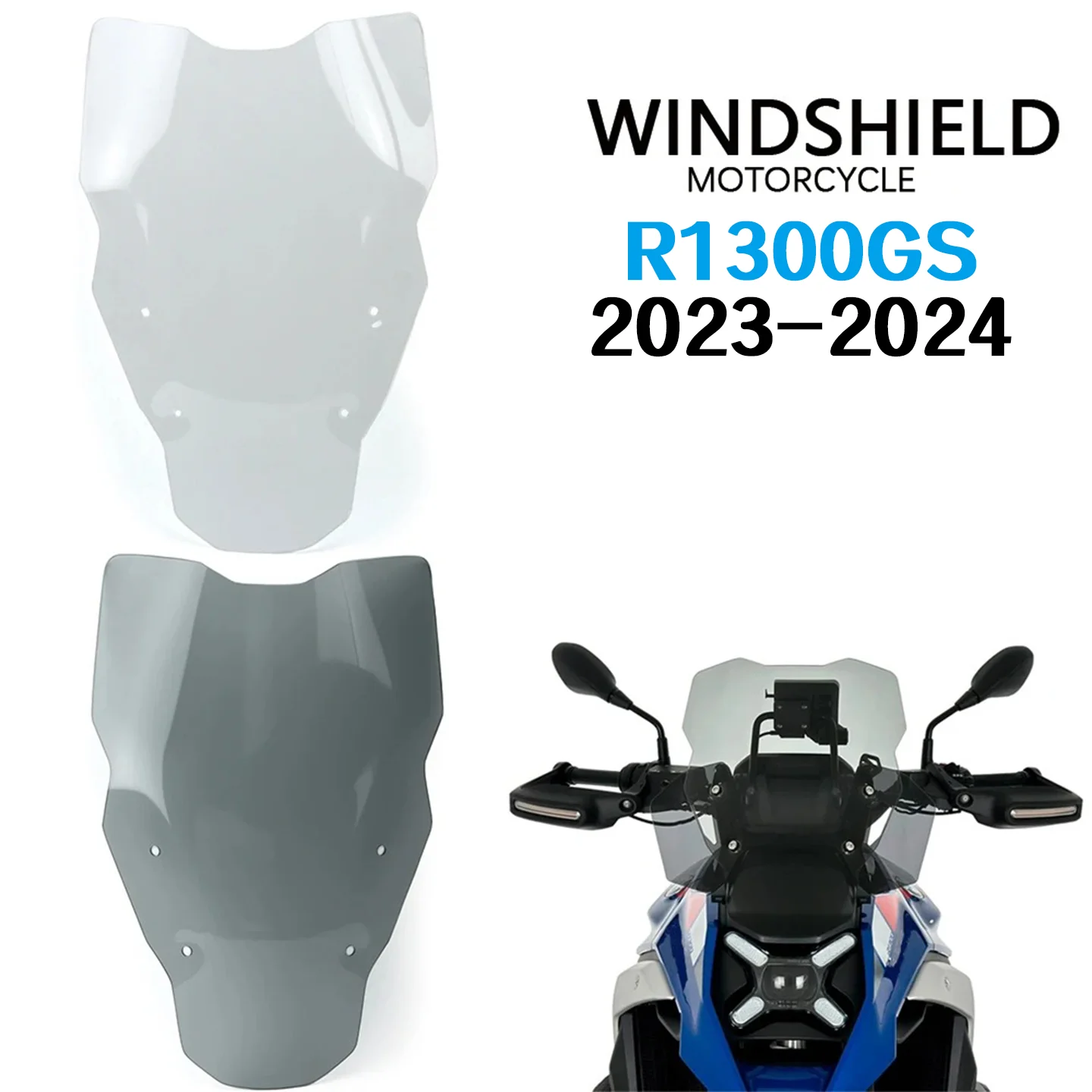 

2023-2024 R1300GS Windscreen Windshield For BMW R 1300 GS Touring Windshield Windscreen R 1300 GS Wind Deflectors Adjustable Wi
