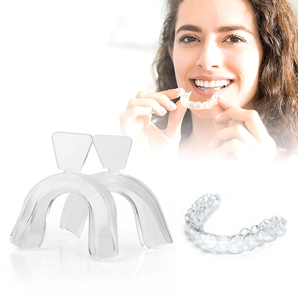 

4/8Pcs Mouth Guard For Teeth Clenching Grinding Dental Bite Thermoplastic Soft Tray Sleep Aid Whitening