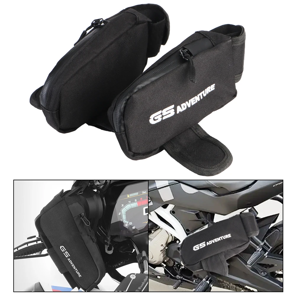 

FOR BMW R1200GS R1250GS LC ADV Adventure 2pcs Mobile Phone Tools Holder Motorcycle Side Windshield Bag Toolkit Storage Bag
