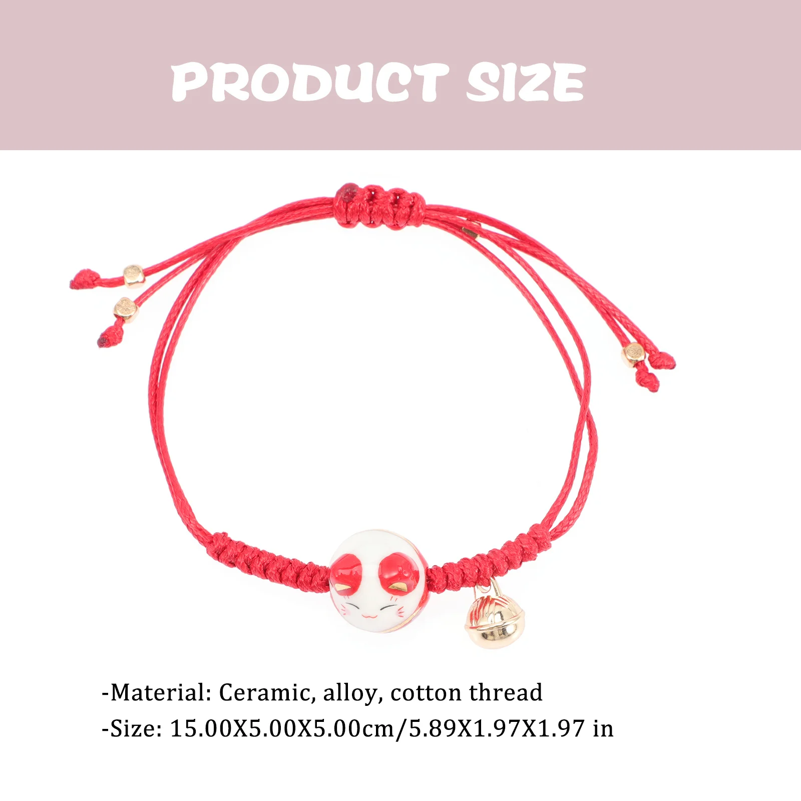 2 قطعة أساور منسوجة صينية أنيقة للنساء أساور منسوجة بخيوط طويلة مصنوعة بحرفية جيدة