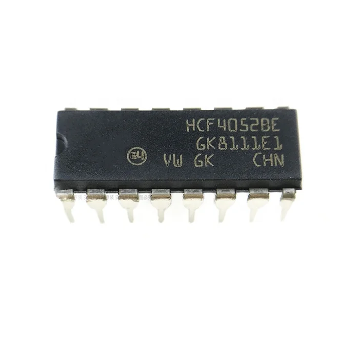 Original Analog Multiplexer 4X1 Integrated Circuit HCF4052BE
