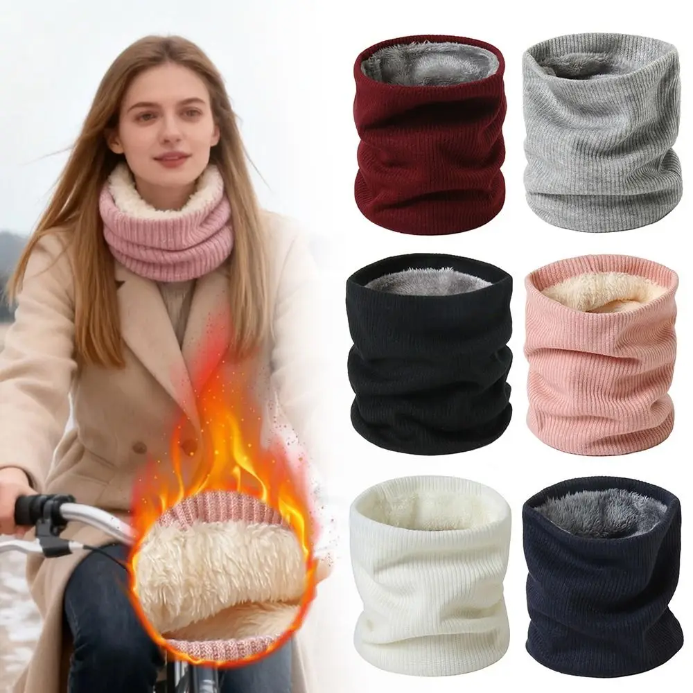 

New Solid Thick Winter Scarf Windproof Neck Protection Neck Scarves Breathable Neck Warmer Winter