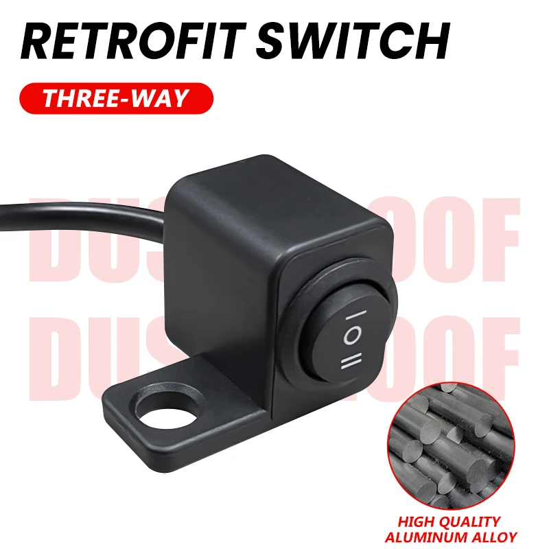 Left 3-way Switch Side Mirror Mount Heavy Duty Universal