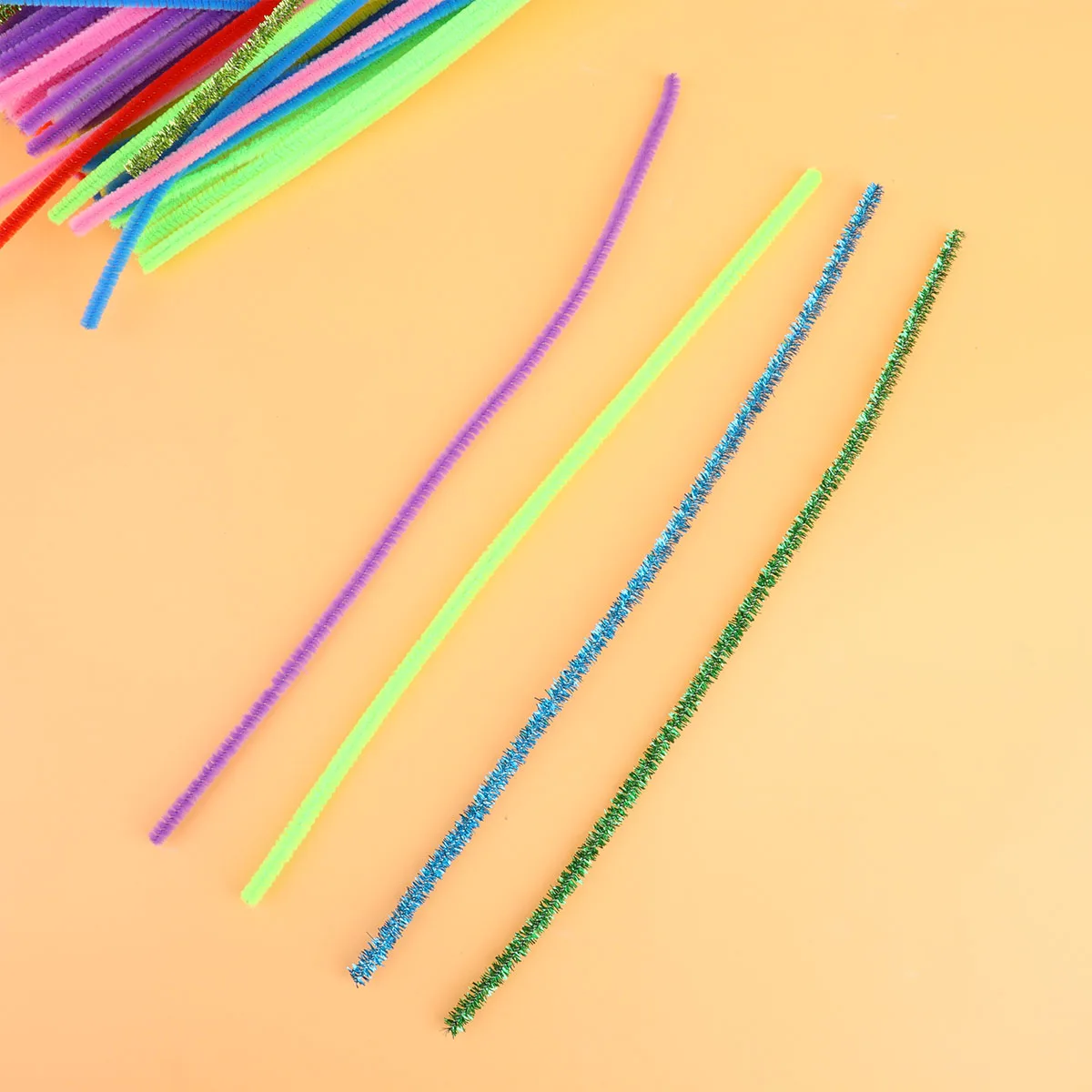 

200 Pcs Pipe Cleaners Color Twist Stick Toy Bendable Sticks for Kid Steel Wire Building