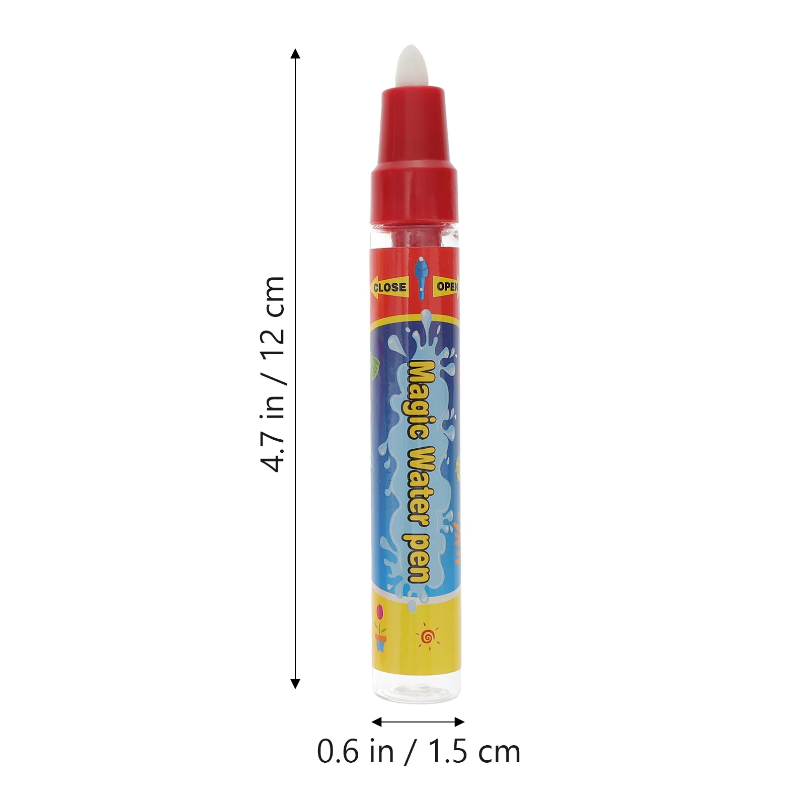 Stylos de peinture à l'eau portables pour enfants, outils de dessin amusants et d'apprentissage facile, utiliser un pinceau à eau, stylo de peinture pour l'école à la maison, 6 pièces