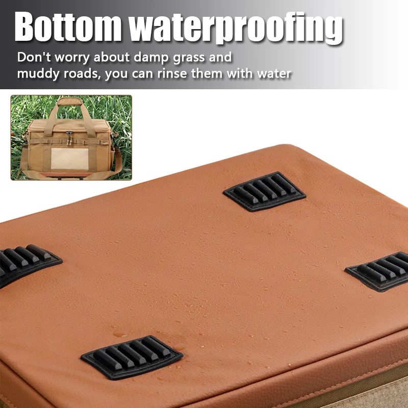30L/45L/60L Outdoor Faltbare Aufbewahrungstasche, Wasserdichter Mehrzweck-Organizer für Campingausrüstung und Kochgeschirr – Detail 8