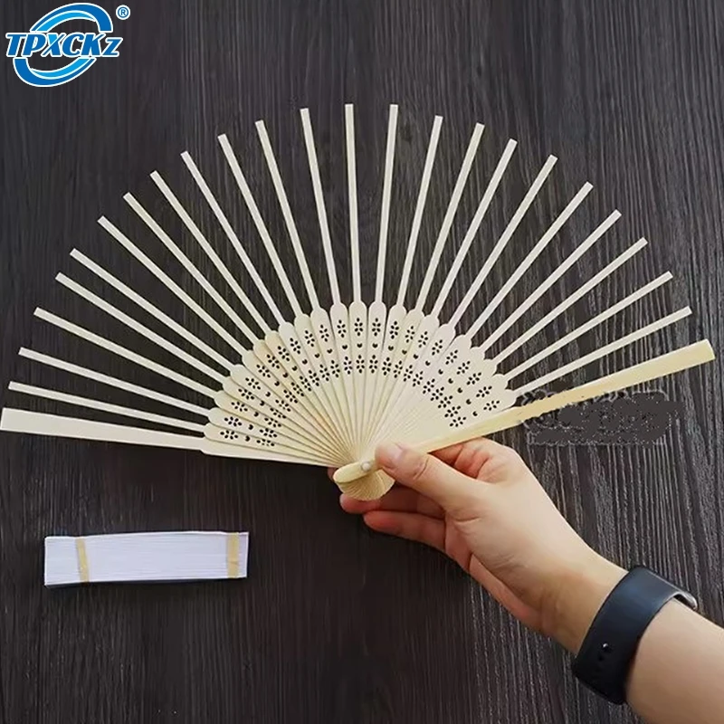 Hand Fan Skeletons Accessories Bamboo Bones Chip For Chinese Style Folding Fan Diy Handmade Craft Ornaments