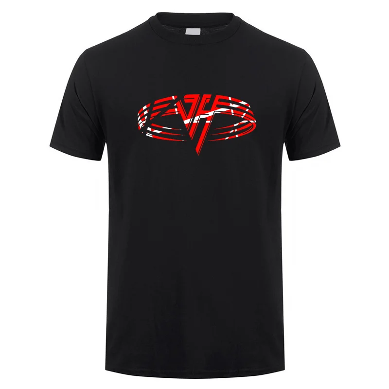 

Van Halen T Shirt New Fashion Men Short Sleeve Cotton Music Rock band T-shirts Man Clothing Streetwear