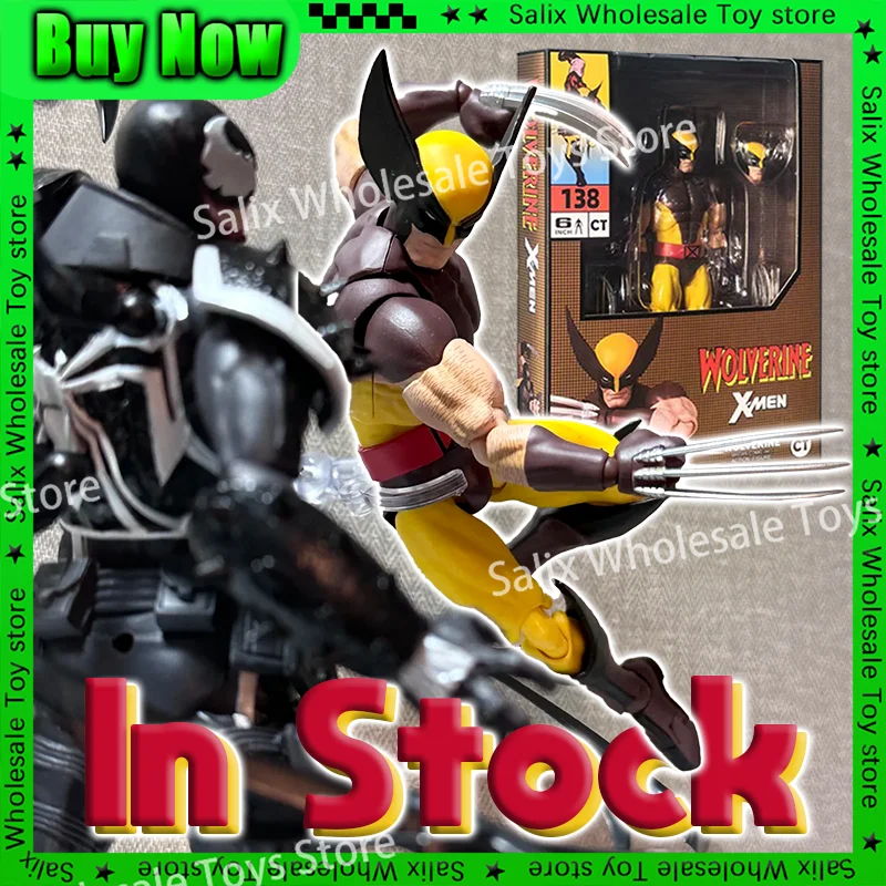 In Stock Ct Toys Wolverine Deadpool Movie Mafex 138 Figure  Anime Action Figure Model Statue Christmas Kid Gift Toy Customized