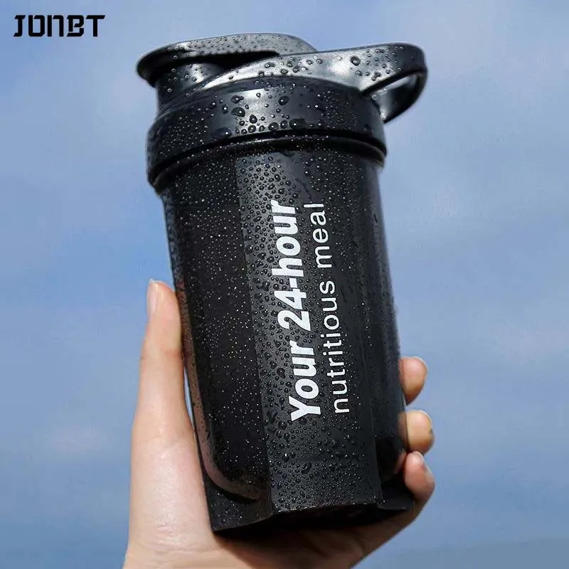 

500ml Protein Shaker Bottle With Whisk Ball BPA Free Sport Water Bottle Leak-Proof Mixing Cup For Gym Fitness Shakers Drinkware
