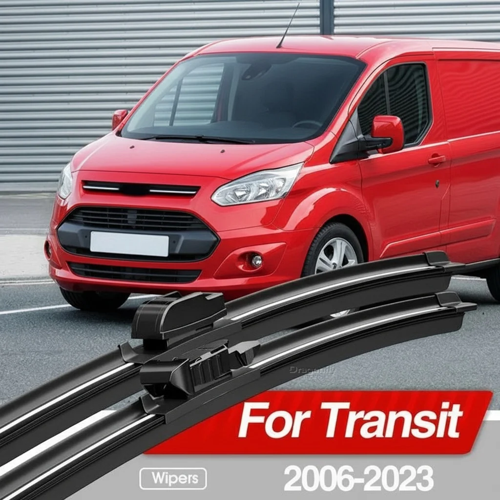 

For Ford Transit Connect Tourneo Custom Courier 2006-2023 Front Windshield Wiper Blades Accessories 2pcs Windscreen Window